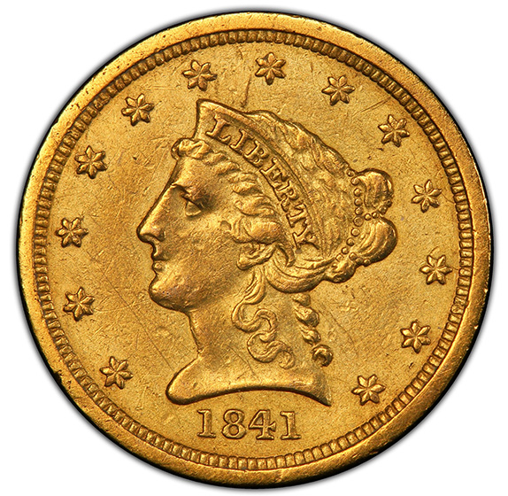 Picture of 1841 LIBERTY HEAD $2.5 MS35