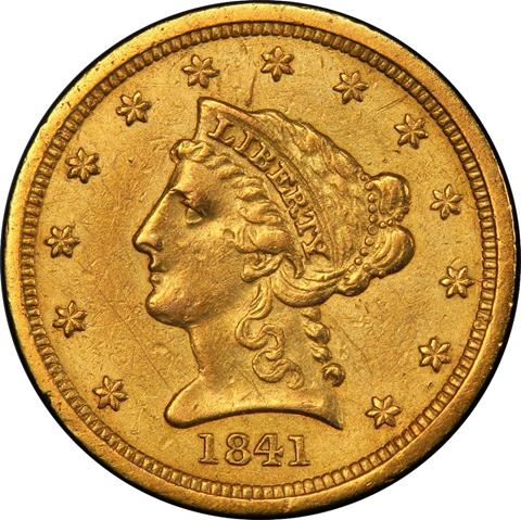 Picture of 1841 LIBERTY HEAD $2.5 MS35