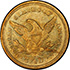 Picture of 1844-C LIBERTY HEAD $2.5 MS61 