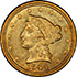 Picture of 1844-C LIBERTY HEAD $2.5 MS61 