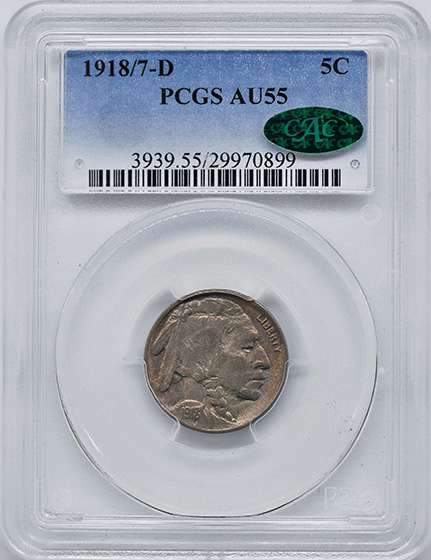 Picture of 1918/7-D BUFFALO 5C AU55 