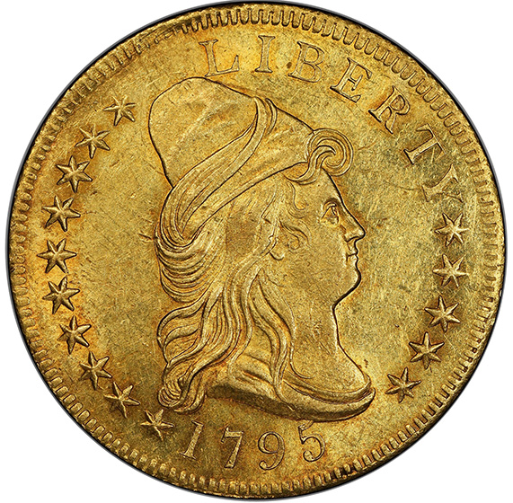 Picture of 1795 DRAPED BUST $10 MS62+