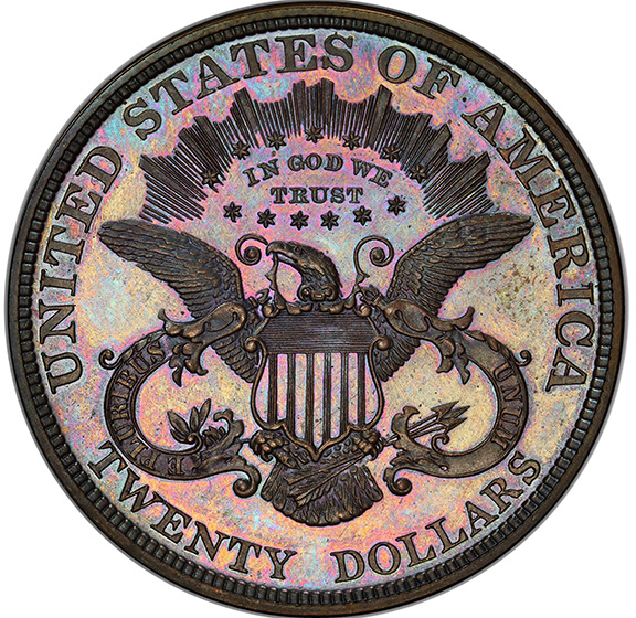 1876 $20 PR65 BN