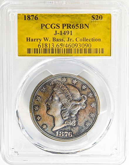 Picture of 1876 $20 PR65 BN