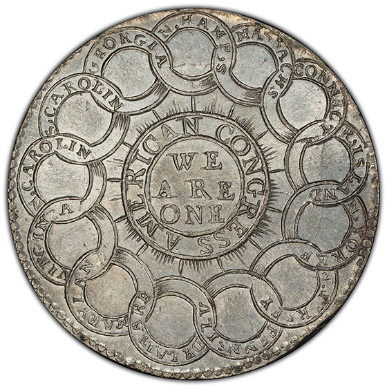 1776 CONTINENTAL $1 MS64