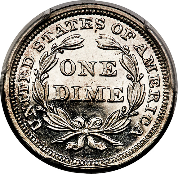 Picture of 1855 LIBERTY SEATED 10C PR64 CAM