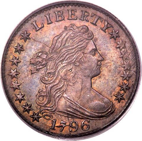 1796 DRAPED BUST 10C MS64