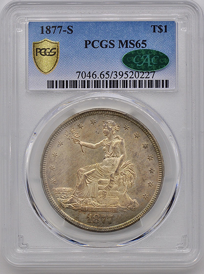 Picture of 1877-S TRADE T$1 MS65 