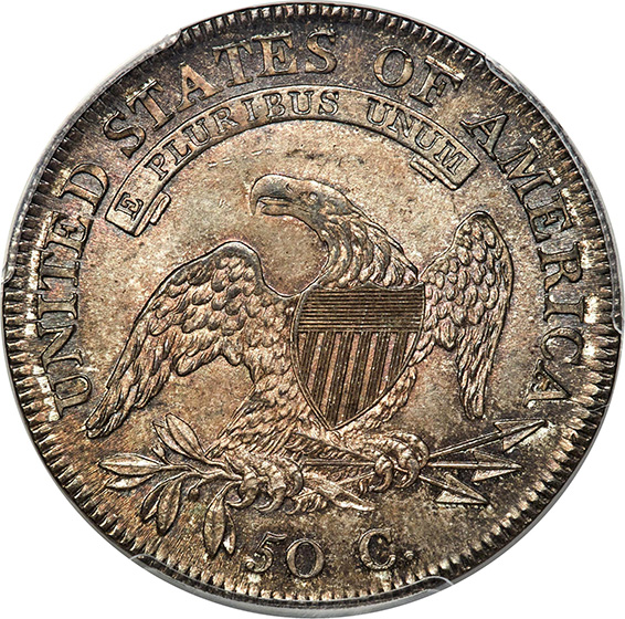 1809 CAPPED BUST 50C MS65+