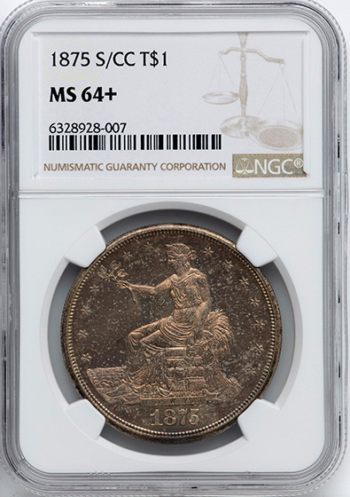 Picture of 1875-S/CC TRADE T$1 MS64+
