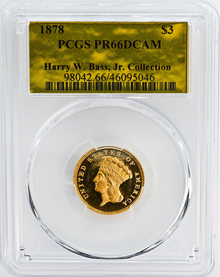 Picture of 1878 INDIAN PRINCESS $3 PR66 DCAM