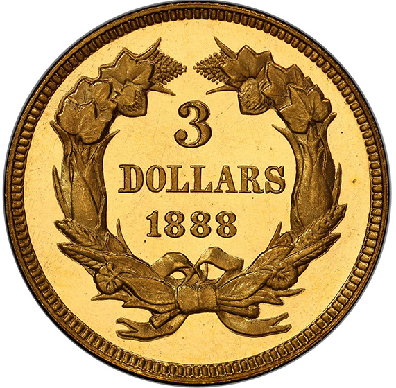 1888 INDIAN PRINCESS $3 PR65+ DCAM