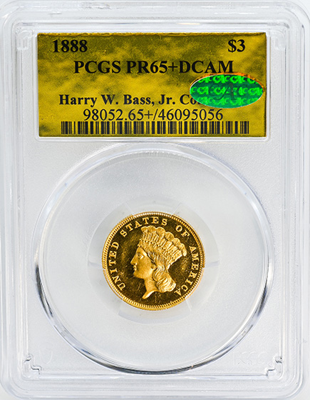 Picture of 1888 INDIAN PRINCESS $3 PR65+ DCAM