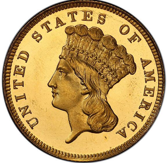 1888 INDIAN PRINCESS $3 PR65+ DCAM