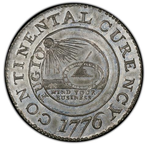 1776 CONTINENTAL $1 MS63
