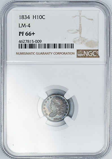 Picture of 1834 CAPPED BUST H10C PR66+ 