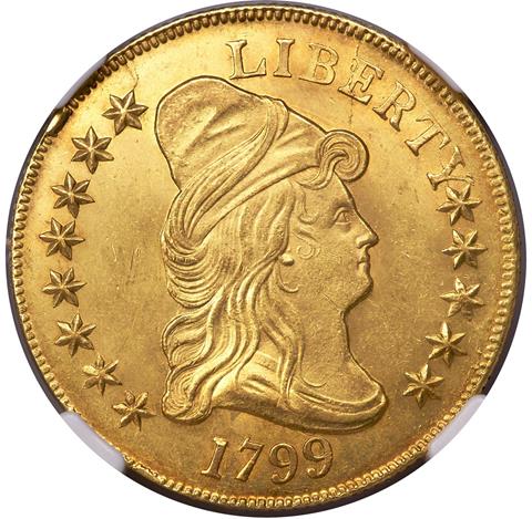 Picture of 1799 DRAPED BUST $10 MS64