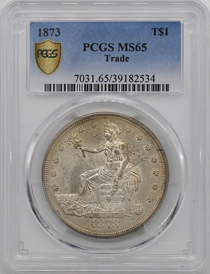 Picture of 1873 TRADE T$1 MS65 