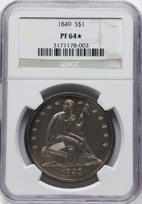 Picture of 1849 LIBERTY SEATED S$1 PR64