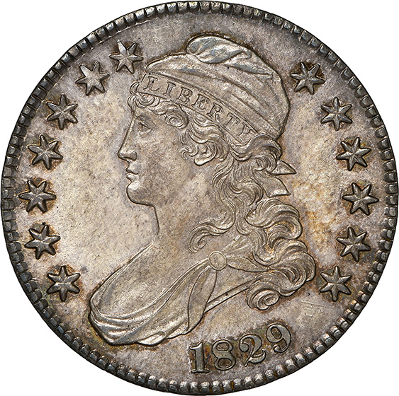 Picture of 1829 CAPPED BUST 50C MS66 