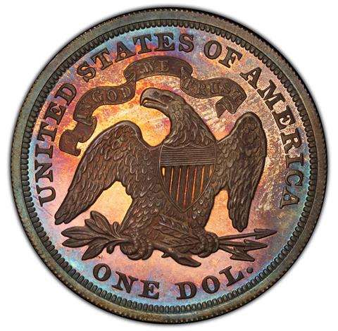 1864 S$1 J-396 PR66