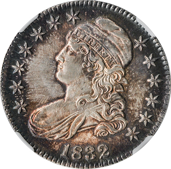 Picture of 1832 CAPPED BUST 50C, SMALL LETTERS MS65 