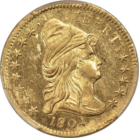 Picture of 1804 DRAPED BUST $2.5 MS63