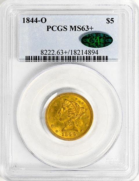 Picture of 1844-O LIBERTY $5 MS63+