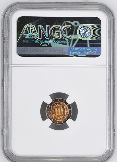 Picture of 1858 SILVER 3CS PR67 