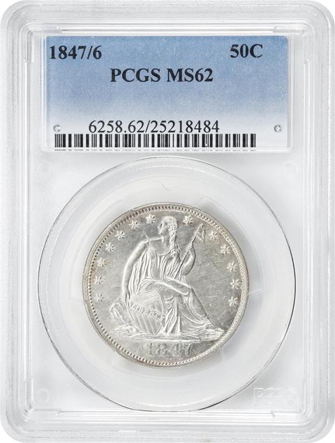 Picture of 1847/1-46 LIBERTY SEATED 50C MS62