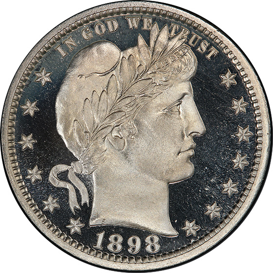 Picture of 1898 BARBER 25C PR68 Deep Cameo