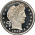 Picture of 1898 BARBER 25C PR68 Deep Cameo