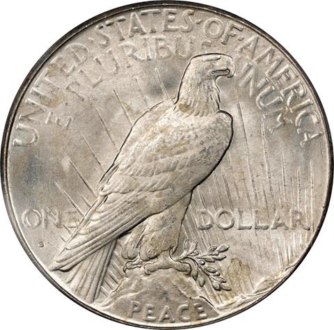 1928-S PEACE $1 MS65