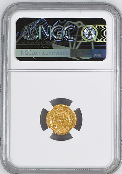 Picture of 1855-C GOLD G$1, TYPE 2 MS61 