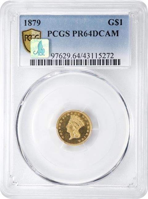 Picture of 1879 GOLD G$1 PR64 DCAM