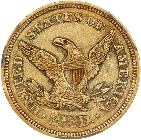 1841 LIBERTY HEAD $2.5 MS60