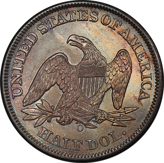 Picture of 1859-O LIBERTY SEATED 50C, NO MOTTO MS66 