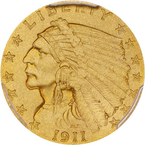 Picture of 1911 INDIAN $2.5 PR67+