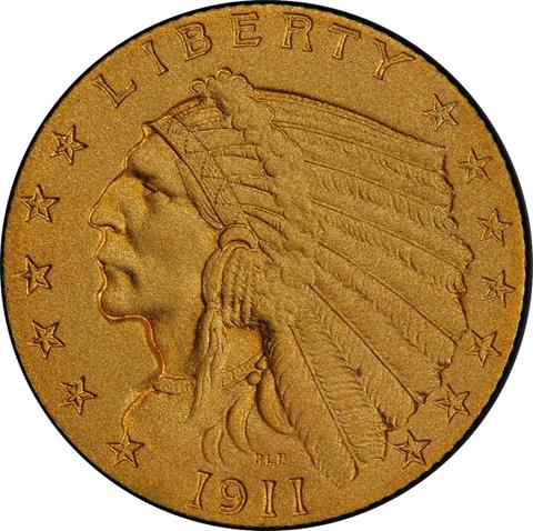 Picture of 1911 INDIAN $2.5 PR67+