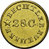 Picture of C BECHTLER G$1, N REVERSED MS63 