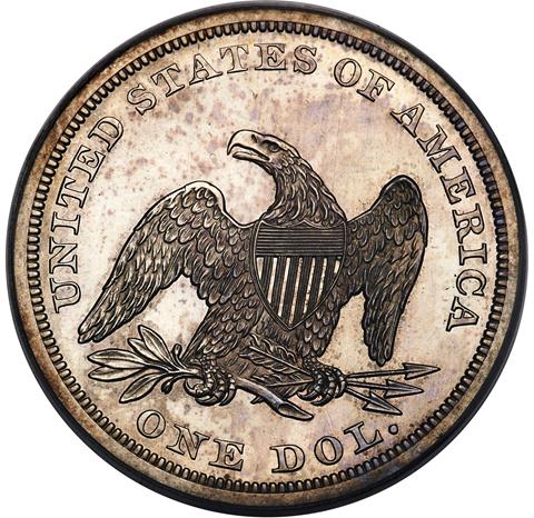 Picture of 1852 LIBERTY SEATED S$1 PR63