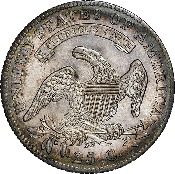 Picture of 1819 CAPPED BUST 25C, LARGE 9 MS64 