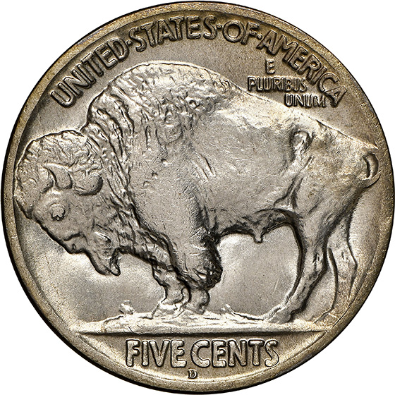 Picture of 1920-D BUFFALO 5C MS66 