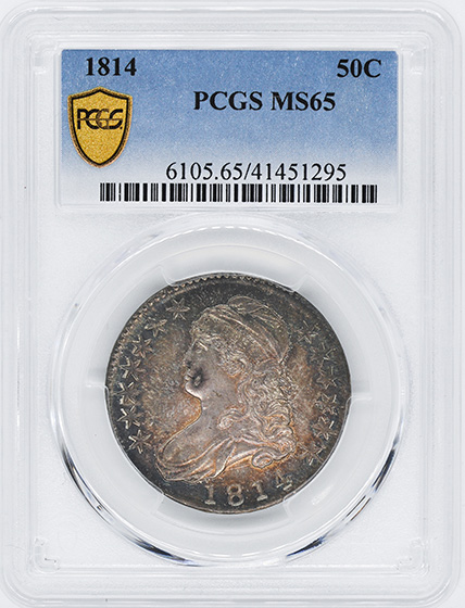 Picture of 1814 CAPPED BUST 50C MS65 