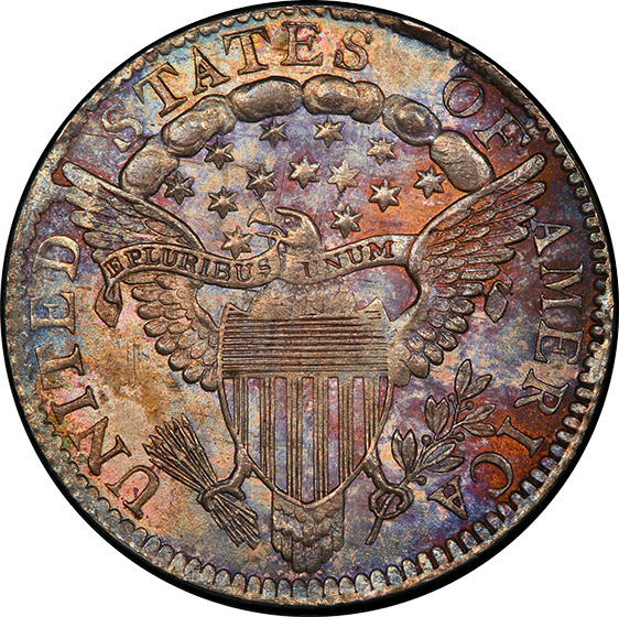 Picture of 1798 DRAPED BUST 10C, LARGE 8 MS64+ 