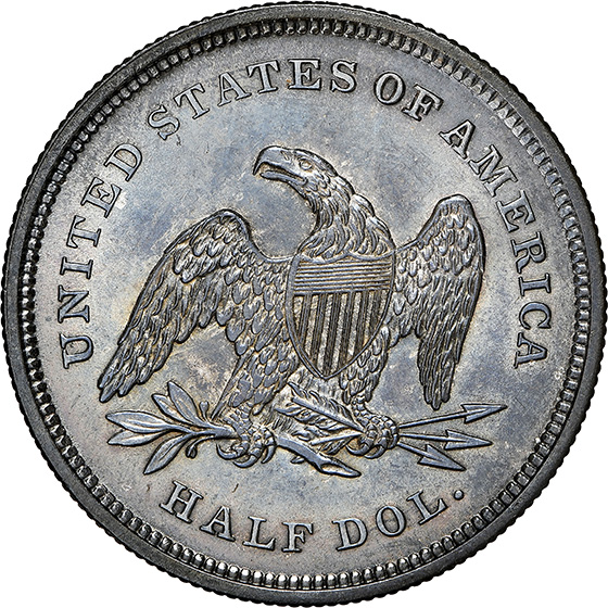 Picture of 1839 LIBERTY SEATED 50C, NO DRAPERY MS66 