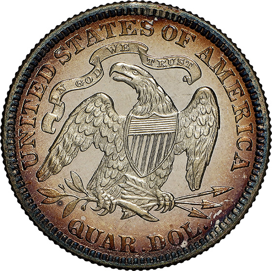Picture of 1881 LIBERTY SEATED 25C, MOTTO PR68 Cameo