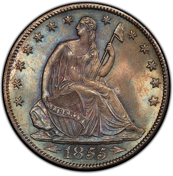 Picture of 1855-O LIBERTY SEATED 50C, ARROWS MS66 