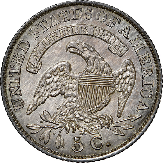 Picture of 1834 CAPPED BUST H10C MS66 