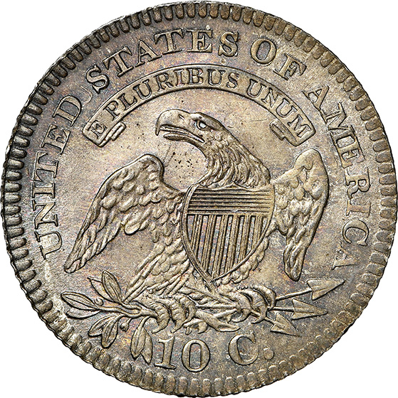 Picture of 1820 CAPPED BUST 10C, SMALL 0 MS67 